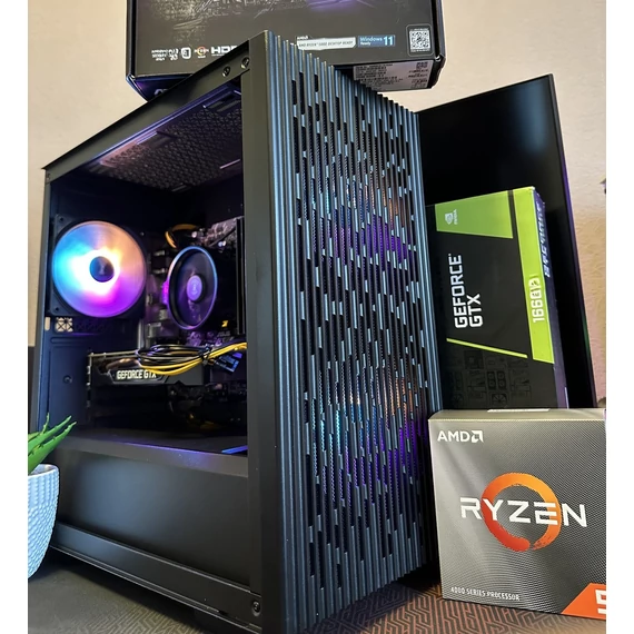 Gamer PC - GTX 1660 6GB + Ryzen 5 4500 Gamer PC - Gaming Számítógép.