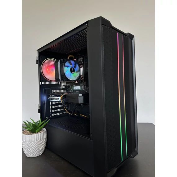 ÚJ! DDR5 GAMER PC - RTX 5060 - Ryzen 5 7600 - 16GB DDR5 - 500GB Nvme SSD - DLSS4!