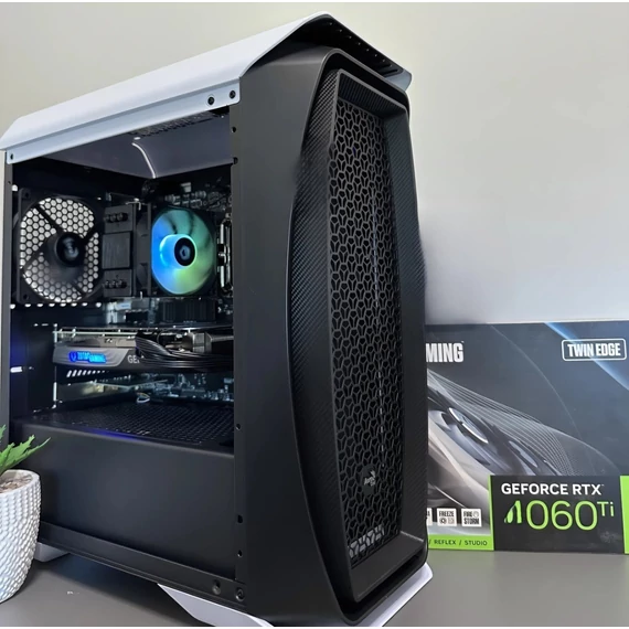 AKCIÓ! GAMER PC - RTX 4060 Ti - Ryzen 5500 - 16GB DDR4 - 500GB Nvme SSD - DLSS3!